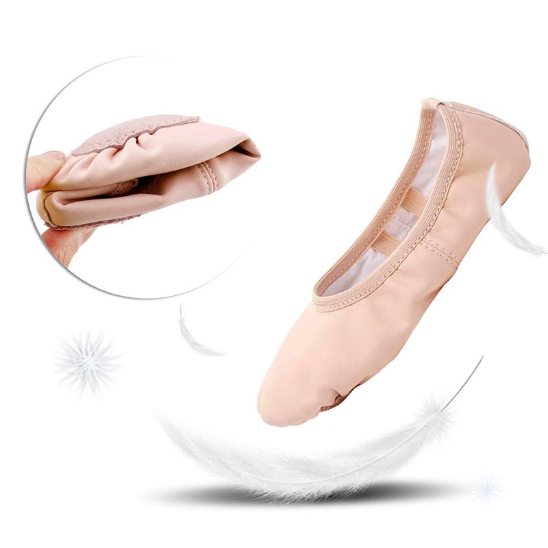 Stelle Ballet Shoes for Girls Toddler Ballet Slippers Soft Leather Boys Dance Shoes for Toddler/Little Kid/Big Kid (Ballet Pink, 1ML) - Image 4
